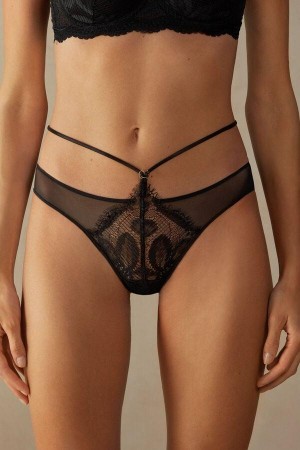 Black Women's Intimissimi Sensual Unbounded Panties | AU1646APV