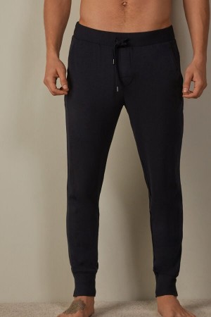 Blue Men's Intimissimi Micromodal Pants | AU1076DNN