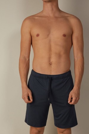 Blue Men's Intimissimi Silk and Modal Shorts | AU1061BCP