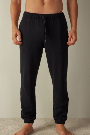 Blue Men's Intimissimi Tricot Pants | AU1073PQC