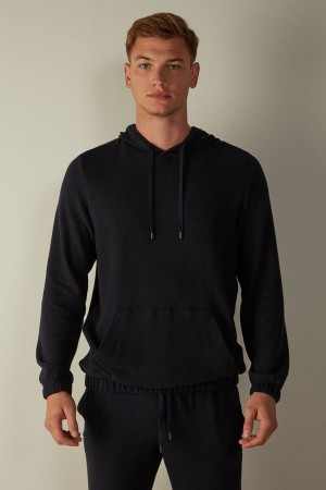 Blue Men's Intimissimi Tricot Sweatshirts | AU1053HKW