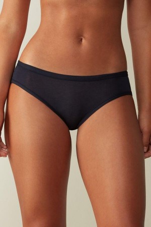 Blue Women's Intimissimi Ultralight Supima® Cotton Briefs Panties | AU1604XFU