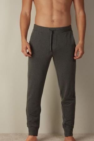 Deep Grey Men's Intimissimi Micromodal Pants | AU1072ORX