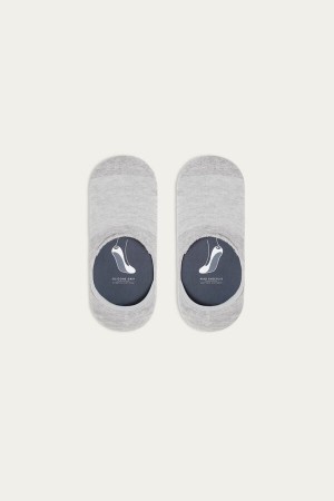 Grey Men's Intimissimi Terrycloth Shoe Liners Socks | AU1244NBA