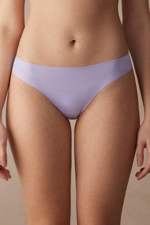 Lavender Women's Intimissimi Brazilian in Seamless Ultra Light Microfiber Panties | AU1550LHT