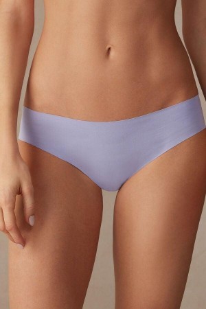 Lavender Women's Intimissimi Seamless Supima® Cotton Panties | AU1665RWH