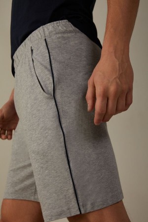 Light Grey Men's Intimissimi Jersey Shorts | AU1058XFU