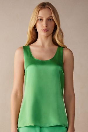 Mint Women's Intimissimi Silk and Modal Tank Top | AU2276JJE