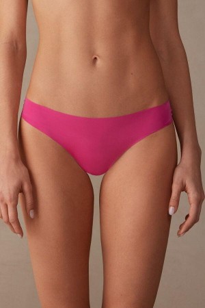 Pink Women's Intimissimi Brazilian in Seamless Ultra Light Microfiber Panties | AU1545FMM