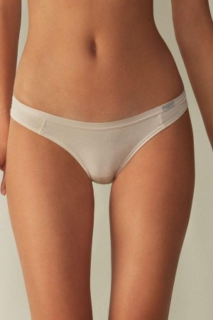 Pink Women's Intimissimi Cotton Brazilian Panties | AU1474XFU