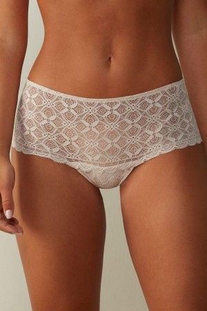 Pink Women's Intimissimi Lace Hipster Panties | AU1719YUK