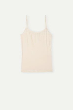 Pink Women's Intimissimi Ultralight Microfiber Tank Top | AU2273FMM