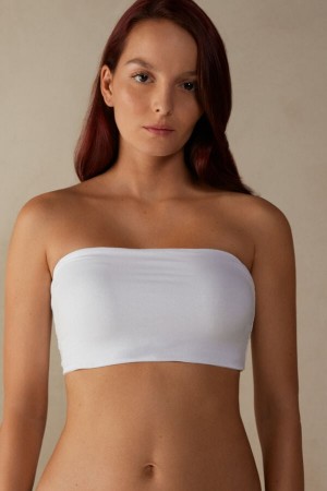 White Women's Intimissimi Cotton Bra Tank Top | AU2315APH