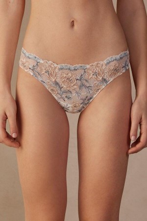 White Women's Intimissimi Ephemeral Beauty Brazilian Panties | AU1580VDO