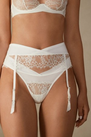 White Women's Intimissimi Eternal Love Garter Belt Lingerie | AU2146JJE