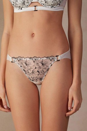 White / Black Women's Intimissimi Pure Joy Panties | AU1682XFU